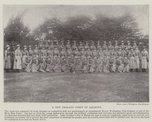 A New Zealand Corps of Amazons, 1900 af English Photographer