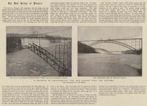 En triumf af teknik, den nye bro over Niagara af English Photographer