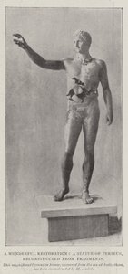 En vidunderlig restaurering, en statue af Perseus, rekonstrueret fra fragmenter af English Photographer