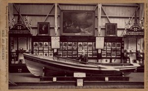En model af Grace Darling Boat af English Photographer