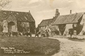 Abbey Farm i Preston nær Yeovil. Postkort sendt i 1913. af English Photographer