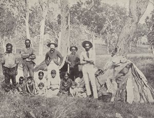 Aboriginallejr af English Photographer