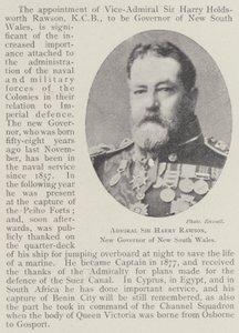 Admiral Sir Harry Rawson, ny guvernør i New South Wales af English Photographer