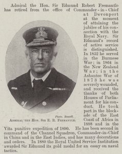 Admiral den ærede Sir E R Fremantle af English Photographer