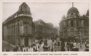 Aldwych viser Gaiety-teatret og Waldorf Hotel af English Photographer