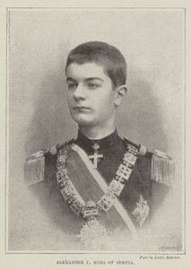 Alexander I, konge af Servien af English Photographer