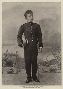 Alfonso XIII, konge af Spanien af English Photographer