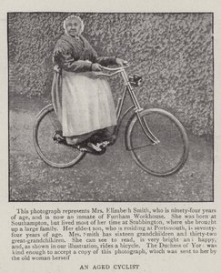 En gammel cyklist af English Photographer