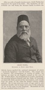 Arabi Pascha, aus dem Exil nach Ägypten zurückgekehrt