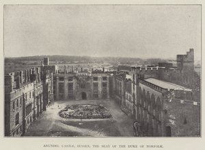 Arundel Castle, Sussex, sæde for hertugen af Norfolk af English Photographer