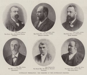 Australian Federation, Premiers of the Australian Colonies af English Photographer