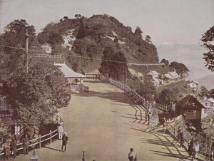 Bandstand, Darjeeling (farvet foto) af English Photographer