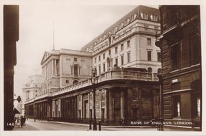 Bank of England, London (s/h-billede) af English Photographer
