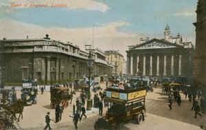 Bank of England, London. Postkort sendt i 1913. af English Photographer
