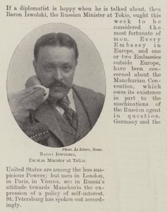 Baron Iswolski, russisk minister i Tokio af English Photographer