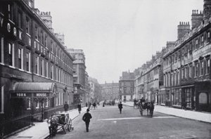 Bath: Princes and Edgar Buildings (s/h-billede) af English Photographer