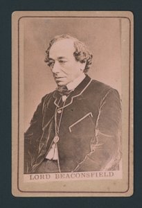 Benjamin Disraeli, visitkort af English Photographer