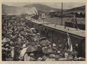 Boer Forstærkninger, Pretoria Town Commando, der rejser til fronten af English Photographer