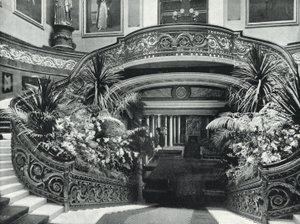 Buckingham Palace, den store trappe (s/h foto) af English Photographer