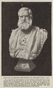 Buste af rådmand Sir Robert N Fowler, Baronet, MP af English Photographer