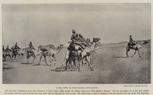 Kamelkorps ved Wadi Halfeh, Øvre Egypten af English Photographer