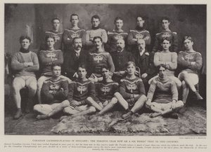 Canadiske Lacrosse-spillere i England, Toronto-holdet er nu på seks ugers besøg i dette land af English Photographer