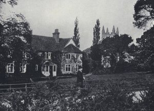 Canon Kingsley og hans hjem, Eversley Rectory, Hampshire (s/h-billede) af English Photographer