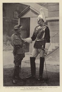 Kaptajn Ames, den højeste officer i den britiske hær, og den ærede Maurice Gifford fra Rhodesian Horse af English Photographer