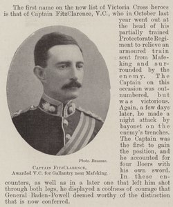 Kaptajn FitzClarence, tildelt VC for galanteri nær Mafeking af English Photographer