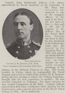 Kaptajn JR Jellicoe, CB, RN, flådeassistent for flådens kontrollør af English Photographer