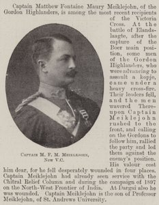Kaptajn M F M Meiklejohn, Ny VC af English Photographer