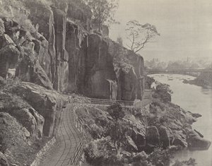 Cataract Gorge, der viser kataraktbroen af English Photographer