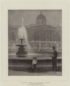 Fanget fiskeri i bevarede farvande, en tragedie på Trafalgar Square af English Photographer