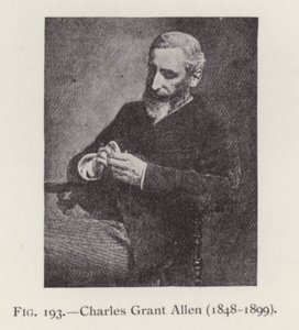 Charles Grant Allen (1848-1899), portræt (s/h-foto) af English Photographer
