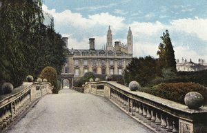Clare College og Bridge af English Photographer