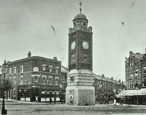 Clock Tower, The Broadway, Crouch End, 1890 af English Photographer