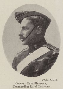 Oberst Burn-Murdoch, der kommanderer Royal Dragoons af English Photographer