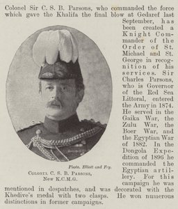 Oberst C S B Parsons, New KCMG af English Photographer