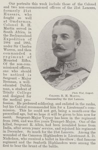 Oberst R H Martin, kommanderende for 21. Lancers af English Photographer