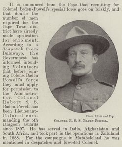Oberst R S S Baden-Powell af English Photographer