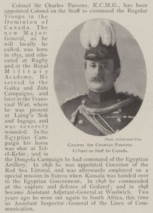 Oberst Sir Charles Parsons, oberst i staben for Canada af English Photographer