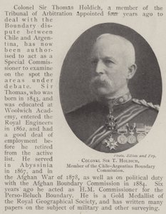 Oberst Sir T Holdich, medlem af grænsekommissionen Chile-Argentina af English Photographer