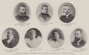 Colonial Premiers og deres hustruer i England til Queens Diamond Jubilee af English Photographer