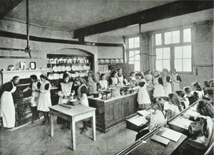 Kokkekursus, 1896 af English Photographer