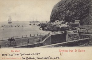 Coolie sender Erne og Elbe, St. Helena af English Photographer