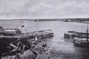 Cornwall: Newquay, the Harbour (s/h foto) af English Photographer