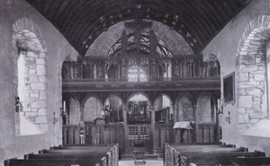 Cornwall: The Screen, St Crantock Church (s/h foto) af English Photographer