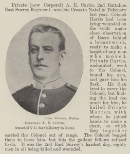 Korporal AE Curtis, tildelt VC for galanteri i Natal af English Photographer