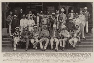 Cricket i Bombay, formandskabet og Parsee-holdene af English Photographer