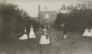 Kroket, i det sene victorianske England (s/h foto) af English Photographer